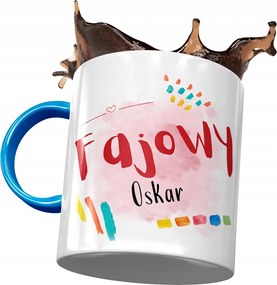 Kék Bögre Oscar Férj Kolléga Ajándék Nyomtatott Fotóval