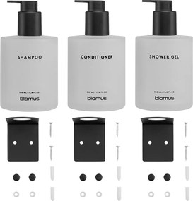 Fehér fali üveg szappanadagoló készlet 3 db-os 350 ml Kirei – Blomus
