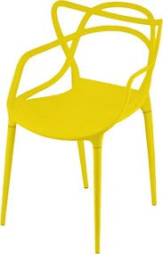 Szett 4 db műanyag szék KATO, sárga