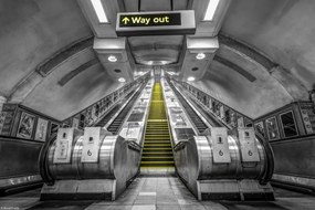 Poszter 30x20cm Mozgólépcső a metróállomáson, Assaf Frank