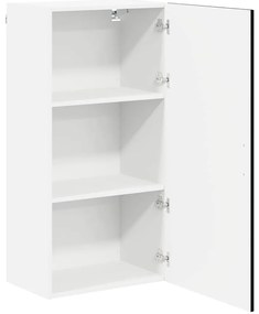 Fali konyhaszekrény polcokkal Fekete 50 x 31 x 100 cm Faanyag