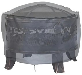 Szürke tűzrakó fedél 93x58 cm