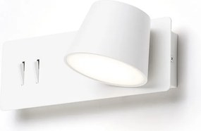 RENDL AMADEUS nástěnná s podsvícením bílá 230V LED 4+6W 3000K