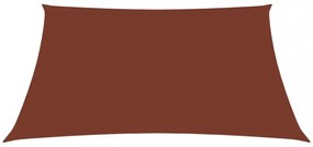 vidaXL terrakotta téglalap alakú oxford-szövet napvitorla 3,5 x 5 m