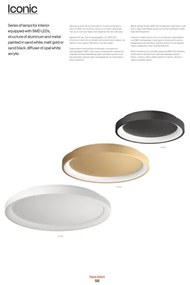 Redo 01-2668 - LED Dimmelhető mennyezeti lámpa LED/40W/230V átm. 48 cm fekete