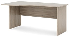 Impress ergonomikus íróasztal 160 x 90 cm, bal, sonoma tölgy