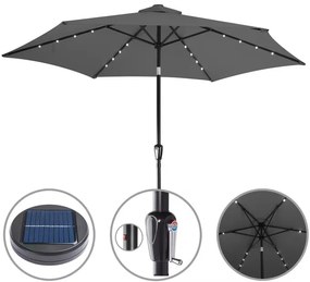 Deuba LED napernyő Miami Ø270 cm - antracit