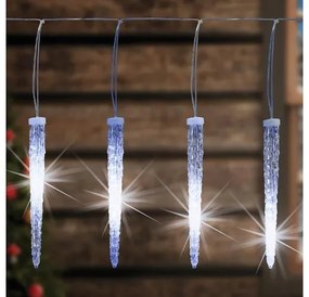 Home KJL 35 LED-es jégcsap fényfüzér, kül- és beltéri kivitel, 15 jégcsap, jégcsaponként 18 LED, 270 db hidegfehér LED, füzér hossza 5,6 m