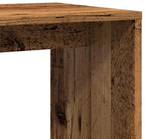 Oldalasztal Régi fa 59x36x38 cm Gépelt fa