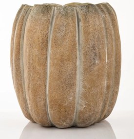 Cement Barna virágtartó kaspó, Szürke 21,5x20x20cm