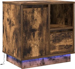 vidaXL Éjjeliszekrény fiókkal Füstölt tölgy 50 x 34,5 x 50 cm Faanyag
