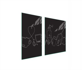 Üveg Tűzhelyvédő Főzőlap 90x52 Fekete Edzett Üveg