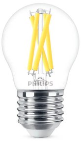 Philips P45 E27 filament LED kisgömb fényforrás, dimmelhető, 3.4W=40W, 2200-2700K, 470 lm, 220-240V