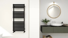 AREZZO design MOON BLACK törölközőszárítós radiátor AR-M12050A