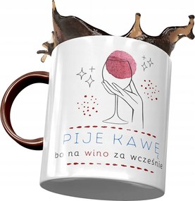 Bögre Bordó Vicces Kávét Iszom Ajándék Nyomtatott Fotóval