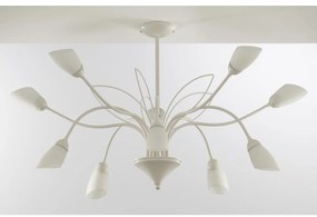 Jupiter 2061 - Rúdon függő csillár GLORIOSA 10xG9/14W/230V krémszínű