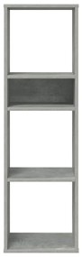könyvszekrény betonszürke 34x31x112 cm szerelt fa