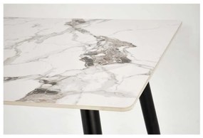 Webster étkezőasztal 140 cm, márvány / fekete