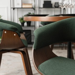 Szék zöld/dió színben. GARY 2