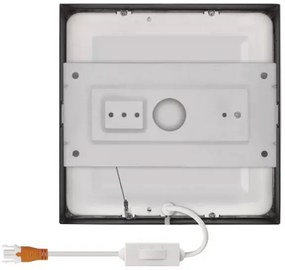 LED Mennyezeti lámpa LED/12,5W/230V 3000/3500/4000K 17x17 cm fekete