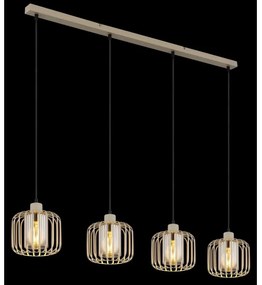 Globo 15758-4H - Kábeles csillár ALFRED 4xE27/40W/230V