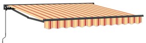 Kézi Kihúzható Napernyő - Sárga és Narancs, 300 x 250 cm