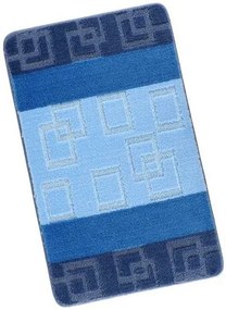 Bellatex Bany fürdőszoba szőnyeg Kocka kék, 60 x 100 cm