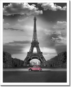 Poszterek keretben 40x50 Púderrózsaszín Franciaországban