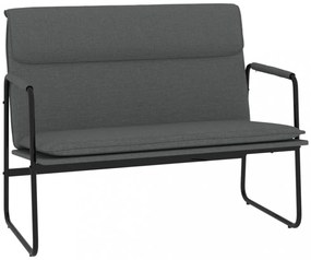 sötétszürke szövet pad 100 x 64 x 80 cm