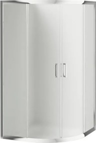 Funkia íves zuhanykabin_80_homokfúvott üveg_170 cm