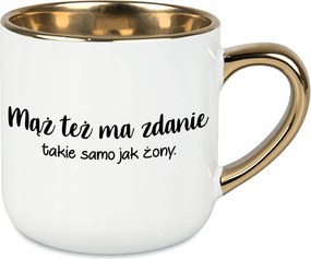 Bögre Nagy fehér Férjnek Is Van Véleménye Ajándék Feleség Férj Pár Házasság