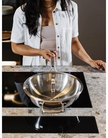 Wok rozsdamentes acél serpenyő fedővel ø 30 cm Chili Ta – FABINI