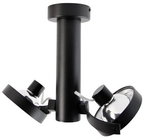 Modern fekete állítható spotlámpa 2-lámpás - Goes