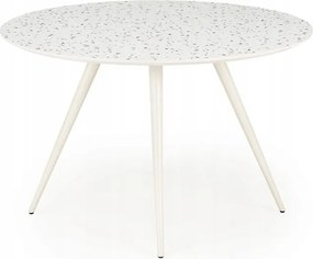 Kerek étkező-konyha nappali asztal 120 cm terrazzo modern Aramis