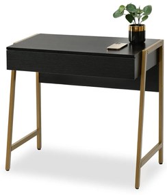 PC asztal Norway (fekete fa + arany). 1109801