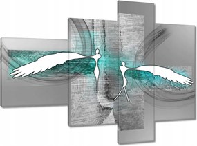 Vászonkép 100x70 Angyalok a hálószobába Türkiz