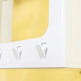 Fehér acél fali fogas polccal 100 cm Luno Small – Spinder Design