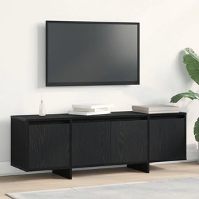 TV szekrény fekete tölgy 120x30x40,5 cm összeszerelve