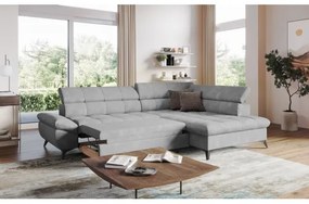 Kinyitható sarokkanapé MARANO jobb oldali, szürke