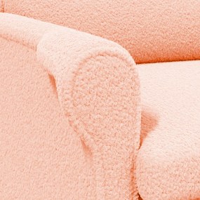 Ergonomikus Karosszék Rózsaszín Szövet, Fa Közepes Ergonomikus