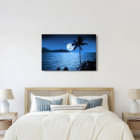 Kép - Hold a tenger felett (90x60 cm)