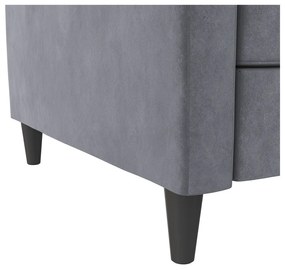 Szürke bársony kanapé 207 cm Celine – Støraa