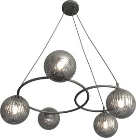Emibig modern függeszték libra fekete grafit emi1380/5