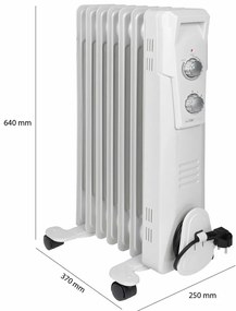 Clatronic RA 3735 olajradiátor, 7 bordás