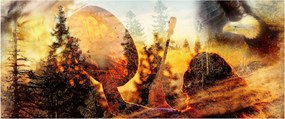 Kép - Sámán motívum (120x50 cm)