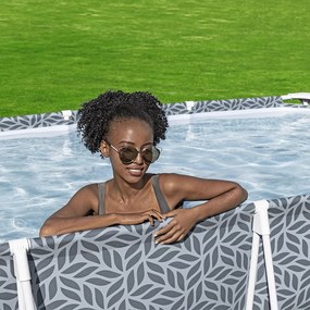 Bestway Turqouise Bay szögletes fémvázas medence szett 366 x 201 x 66 cm