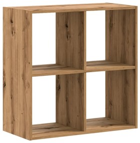 kézműves tölgy szerelt fa könyvespolc 68,5 x 32 x 68,5 cm