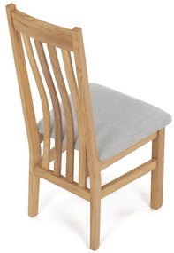 Natúr Tömörfa Étkezőszék, Ezüst Üléssel. C-2100 SIL2