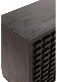 Fekete mangófa komód 200x80x40 cm Inaya – MOME