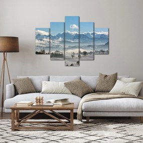 A havas hegyek képe (150x105 cm)